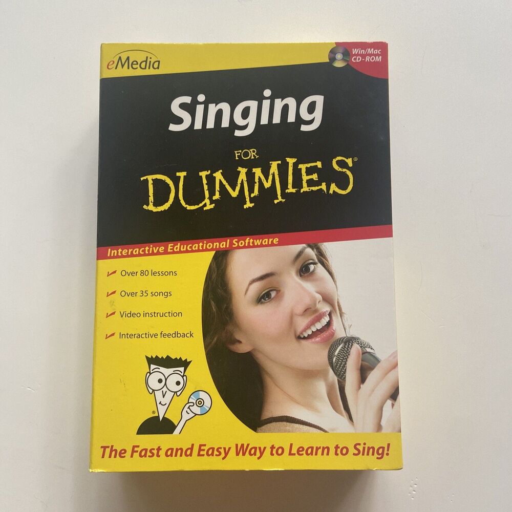 eMedia Singing For Dummies Interactive Educational Software BRAND NEW